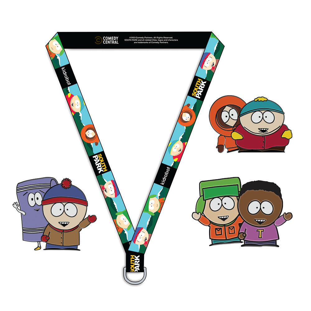 2023 CON EXCLUSIVE: South Park 1.5" Premium Pins and Lanyard Set (Limited Edition of 400) - Kidrobot