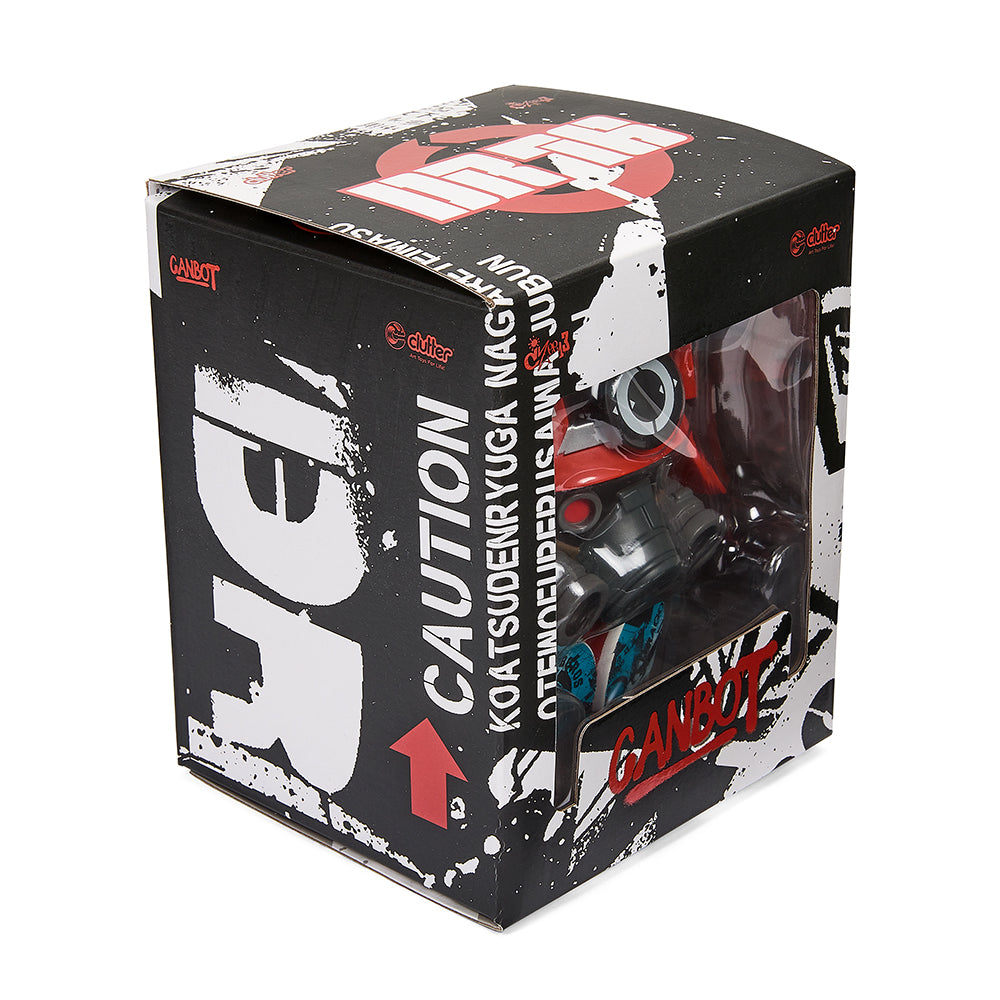 Dragon76 DR76 Red Canbot 5.5" Vinyl Art Figure with Signed Print – Limited Edition of 100 (Kidrobot.com Exclusive) - Kidrobot
