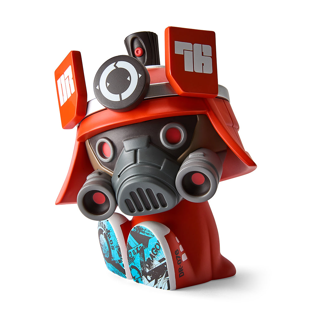 Dragon76 DR76 Red Canbot 5.5" Vinyl Art Figure with Signed Print – Limited Edition of 100 (Kidrobot.com Exclusive) - Kidrobot