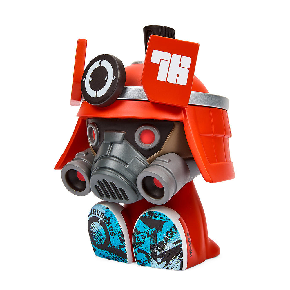 Dragon76 DR76 Red Canbot 5.5" Vinyl Art Figure with Signed Print – Limited Edition of 100 (Kidrobot.com Exclusive) - Kidrobot