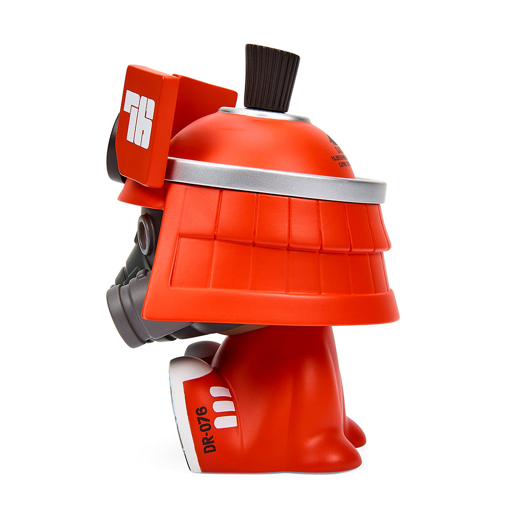 Dragon76 DR76 Red Canbot 5.5" Vinyl Art Figure with Signed Print – Limited Edition of 100 (Kidrobot.com Exclusive) - Kidrobot