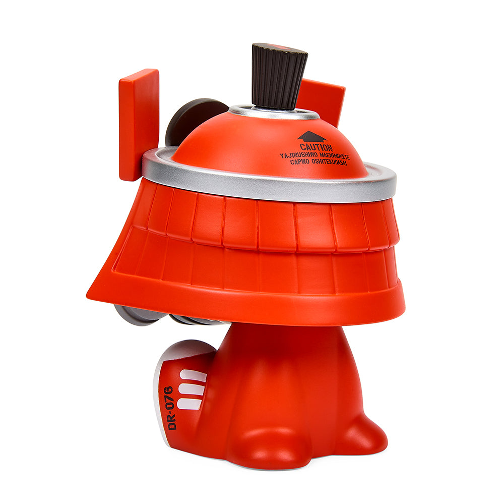 Dragon76 DR76 Red Canbot 5.5" Vinyl Art Figure with Signed Print – Limited Edition of 100 (Kidrobot.com Exclusive) - Kidrobot