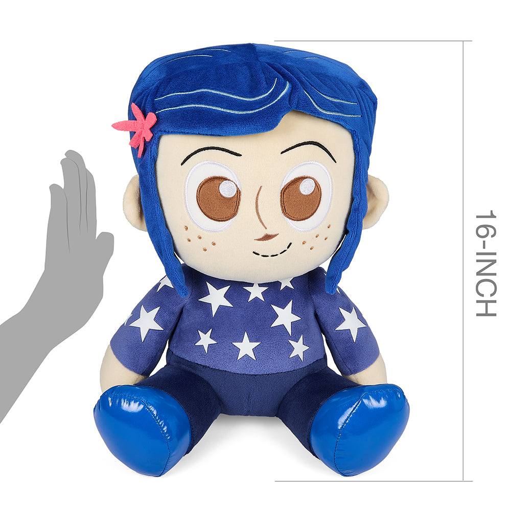 Coraline in Star Sweater 16" HugMe Plush with Shake Action (PRE-ORDER) - Kidrobot