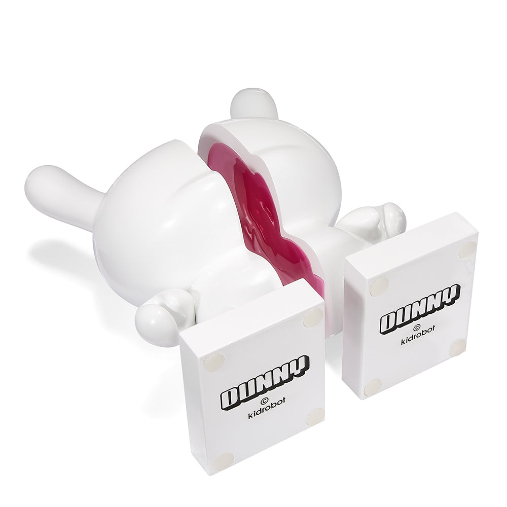 Dunny 10" Lustre Gloss White and Pink Resin Bookends (PRE-ORDER) - Kidrobot