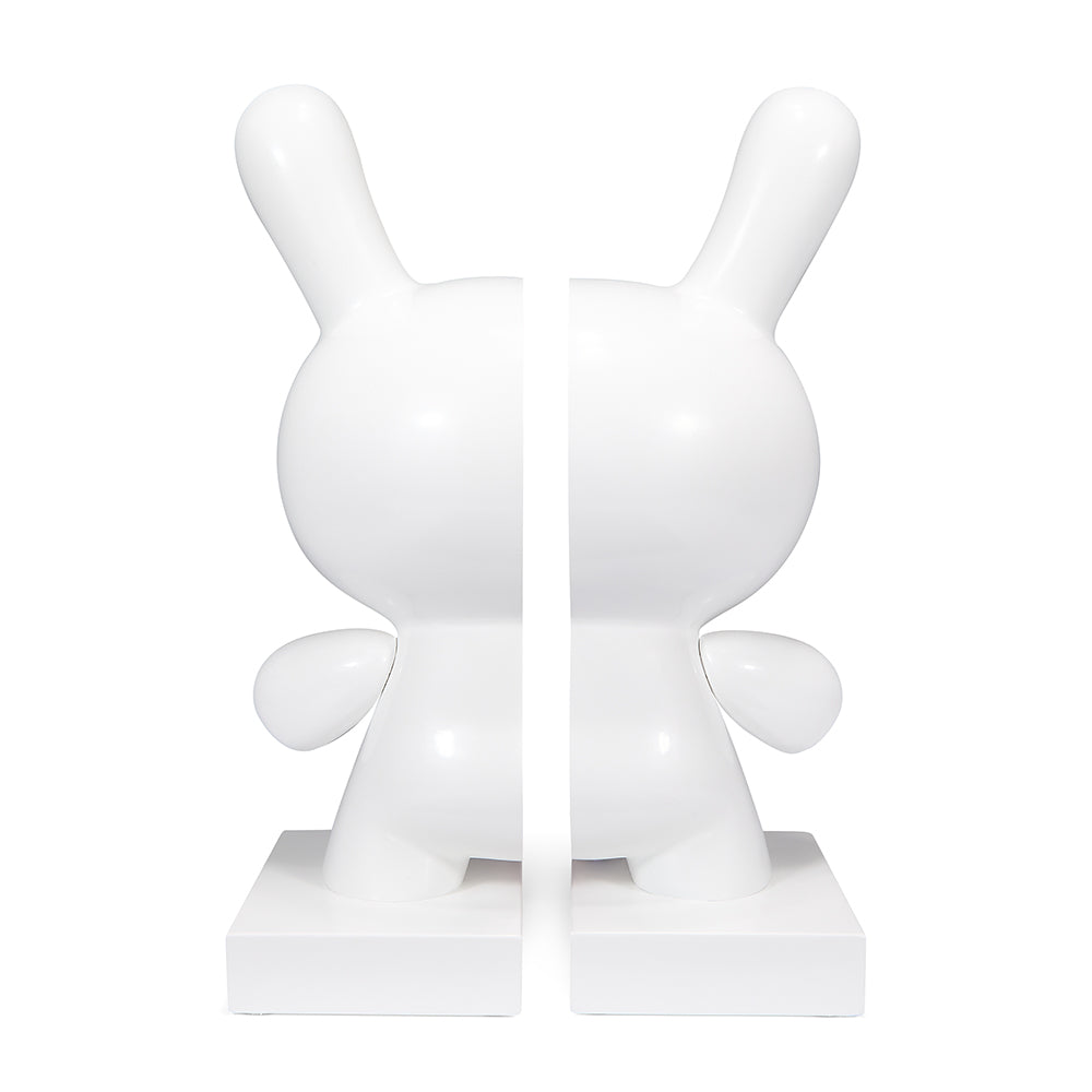 Dunny 10" Lustre Gloss White and Pink Resin Bookends (PRE-ORDER) - Kidrobot