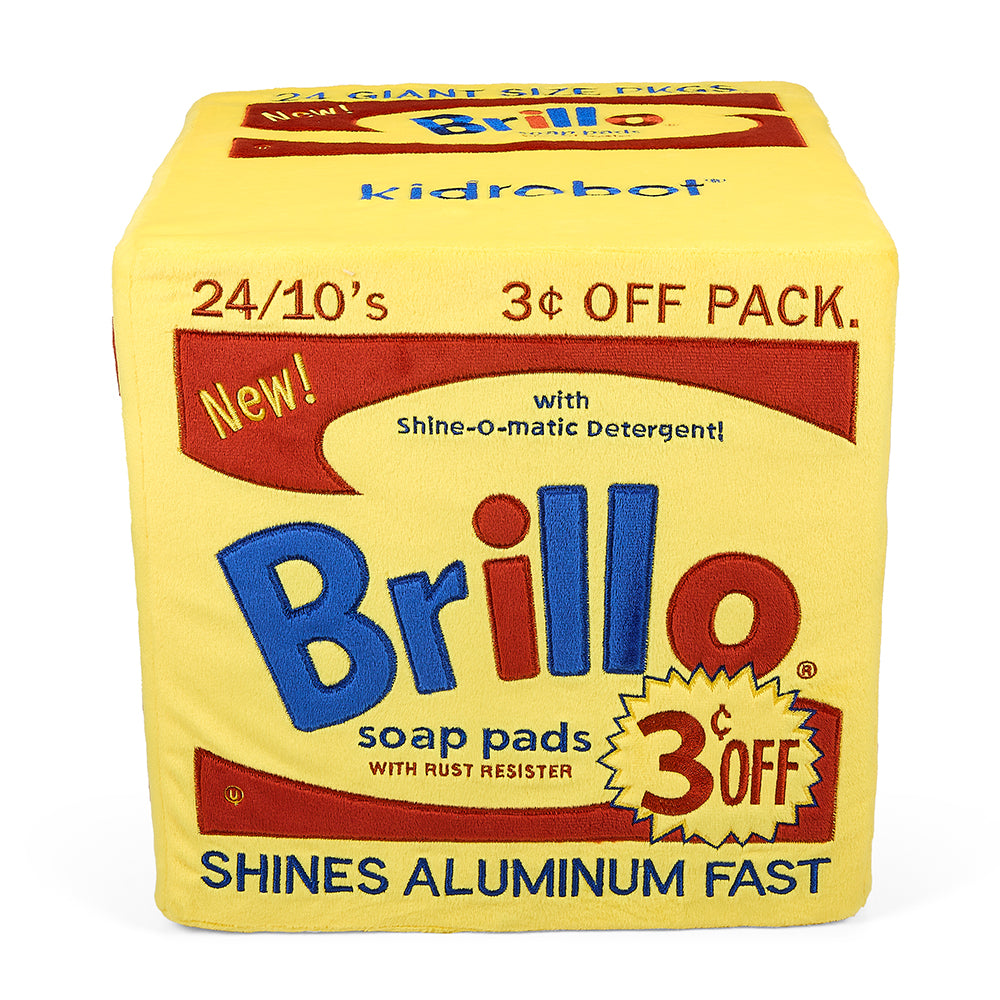 Andy Warhol 12” Yellow Brillo Box Plush (PRE-ORDER) - Kidrobot
