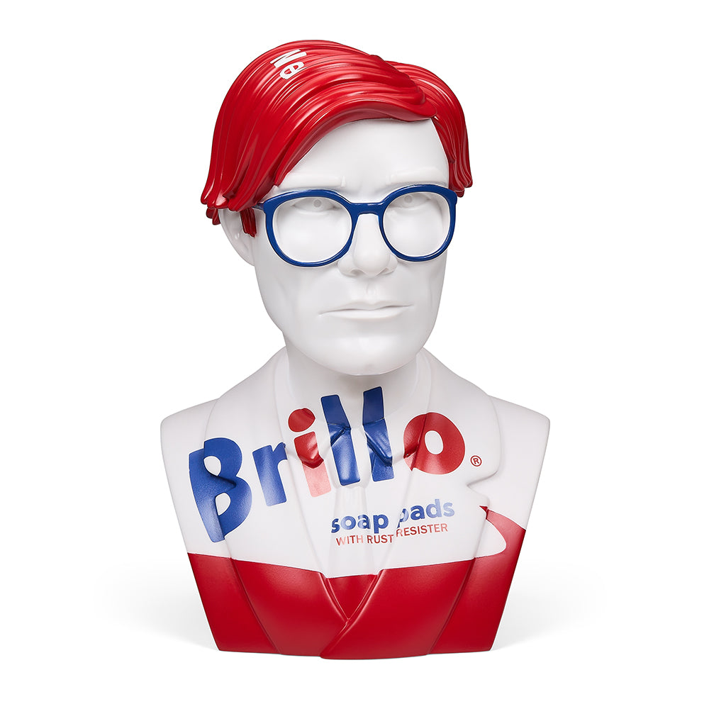 Andy Warhol The Bust 12" Art Sculpture - White Brillo (Limited Edition of 300) (PRE-ORDER) - Kidrobot