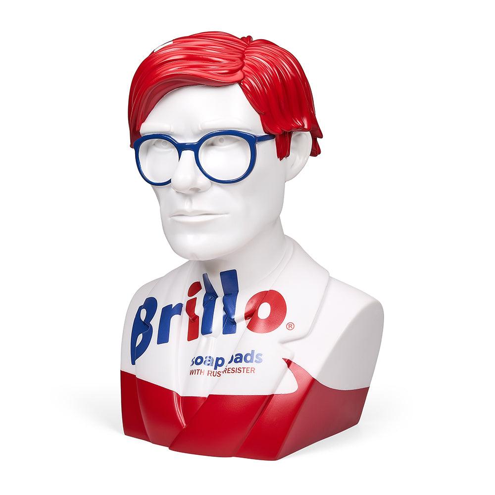 Andy Warhol The Bust 12" Art Sculpture - White Brillo (Limited Edition of 300) (PRE-ORDER) - Kidrobot