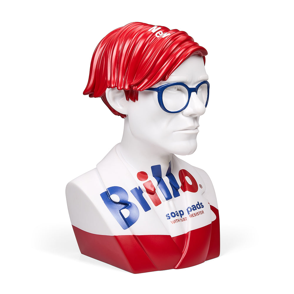 Andy Warhol The Bust 12" Art Sculpture - White Brillo (Limited Edition of 300) (PRE-ORDER) - Kidrobot