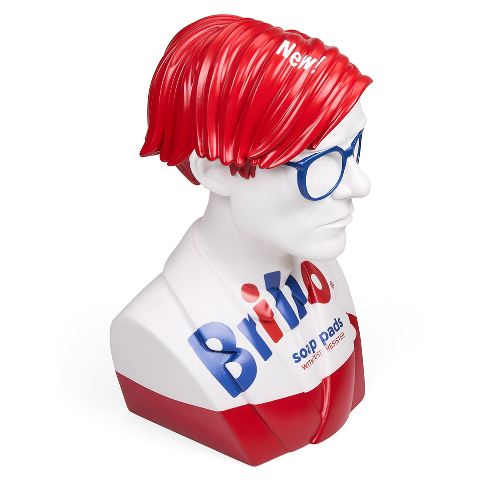 Andy Warhol The Bust 12" Art Sculpture - White Brillo (Limited Edition of 300) (PRE-ORDER) - Kidrobot