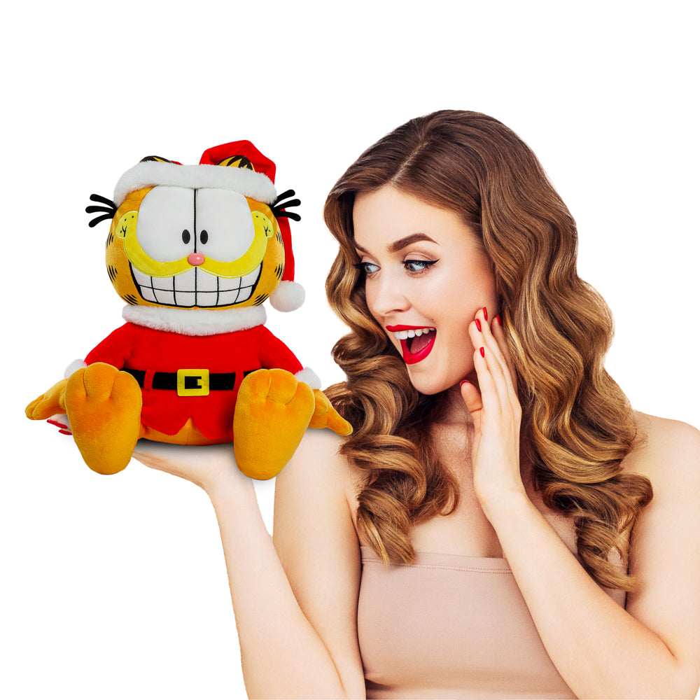 Santa Garfield HugMe Plush with Shake Action - Kidrobot