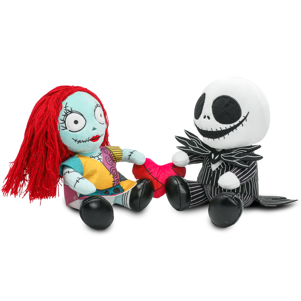 Disney's The Nightmare Before Christmas Jack & Sally with Heart Phunny Plush - Kidrobot