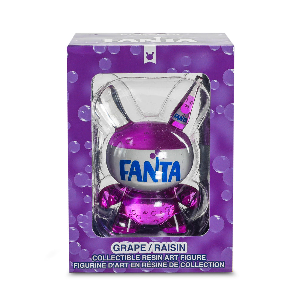 Kidrobot & Fanta® 3" Fanta Grape Resin Dunny Art Figure