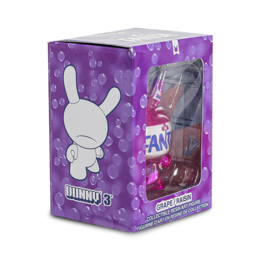 Kidrobot & Fanta® 3" Fanta Grape Resin Dunny Art Figure