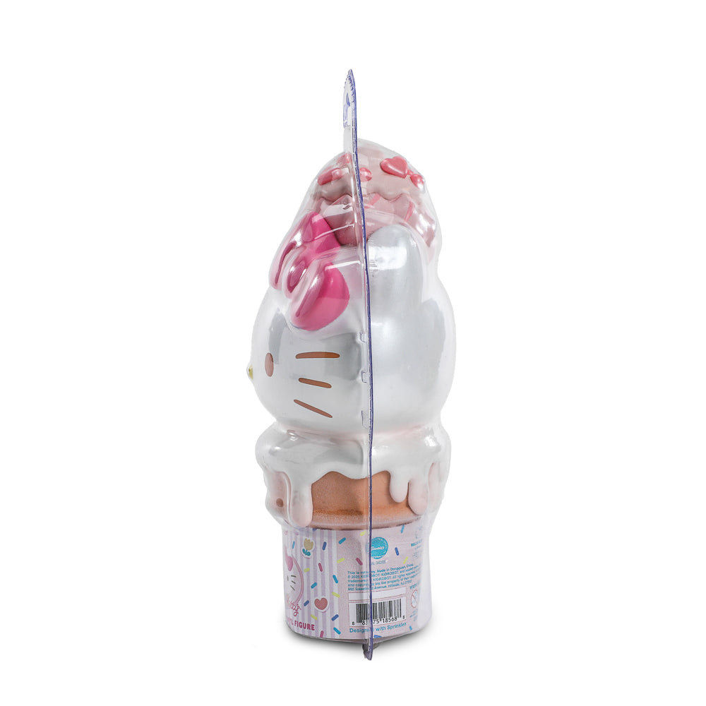 2025 CON EXCLUSIVE: Hello Kitty® Ice Cream Cone 6” Vinyl Art Figure – Pearlescent Vanilla with Strawberry Edition (Limited Edition of 500) - Kidrobot