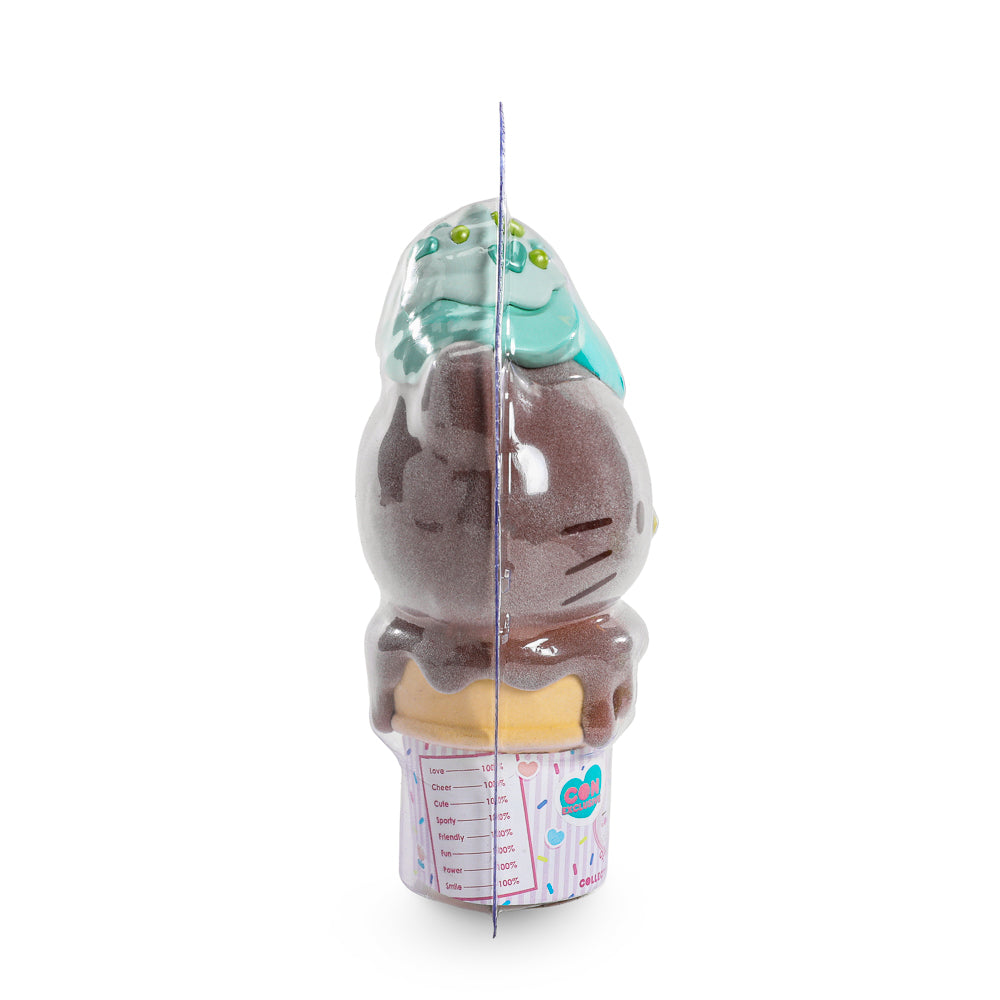 2025 CON EXCLUSIVE: Hello Kitty® Ice Cream Cone 6” Vinyl Art Figure – Flocked Chocolate with Mint Edition (Limited Edition of 500) - Kidrobot