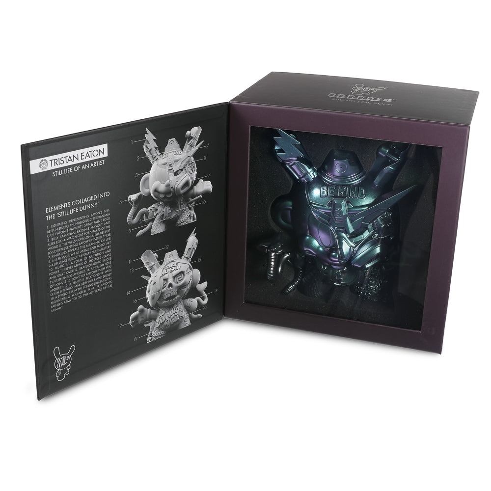 20th Anniversary Still Life Dunny 8" Art Figure by Tristan Eaton - Mystic Black Edition (Limited Edition of 300) - Kidrobot