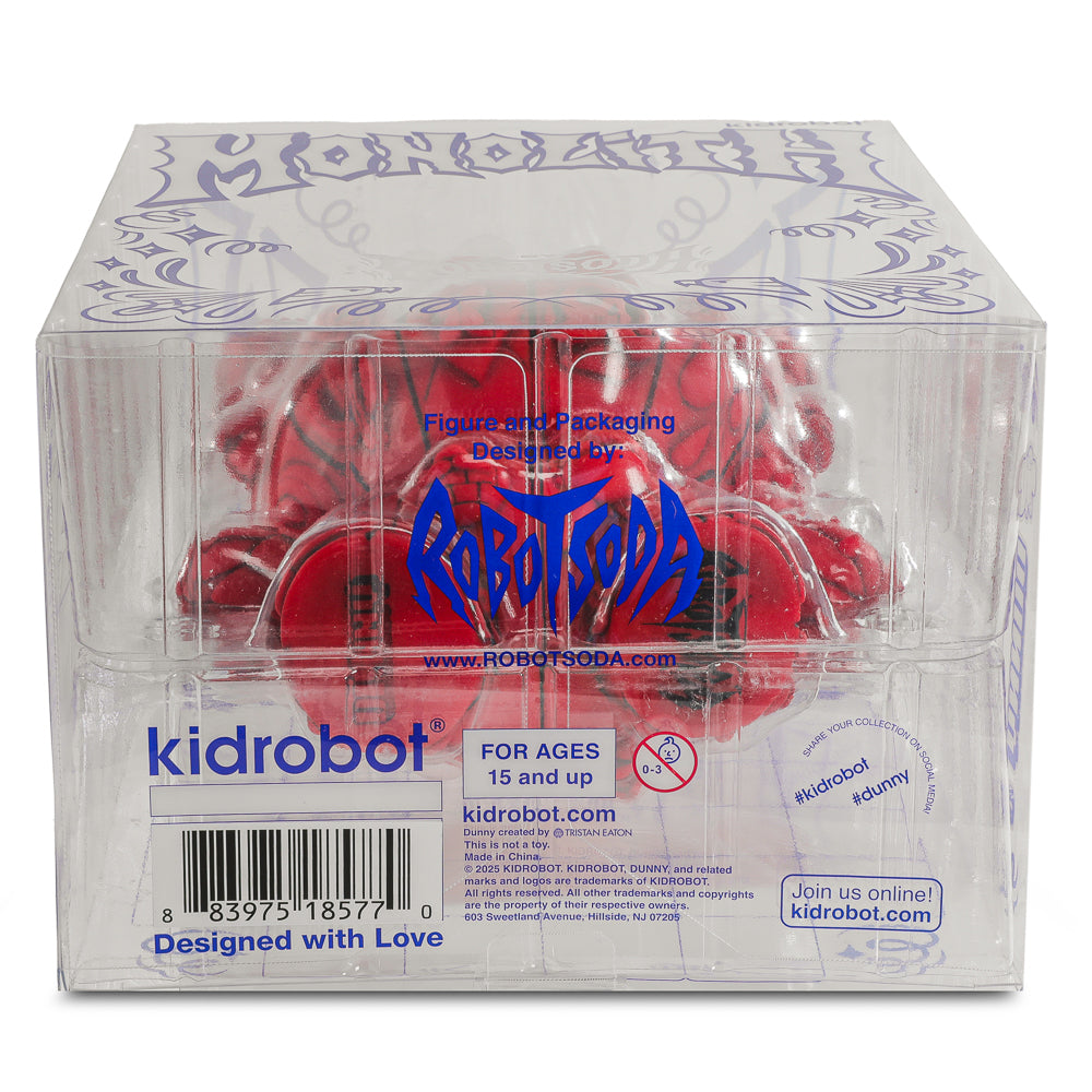 MONOLITH Dunny 8" Sculpted Vinyl Art Figure by ROBOT SODA - Sangre Edition (Limited to 150) - Kidrobot