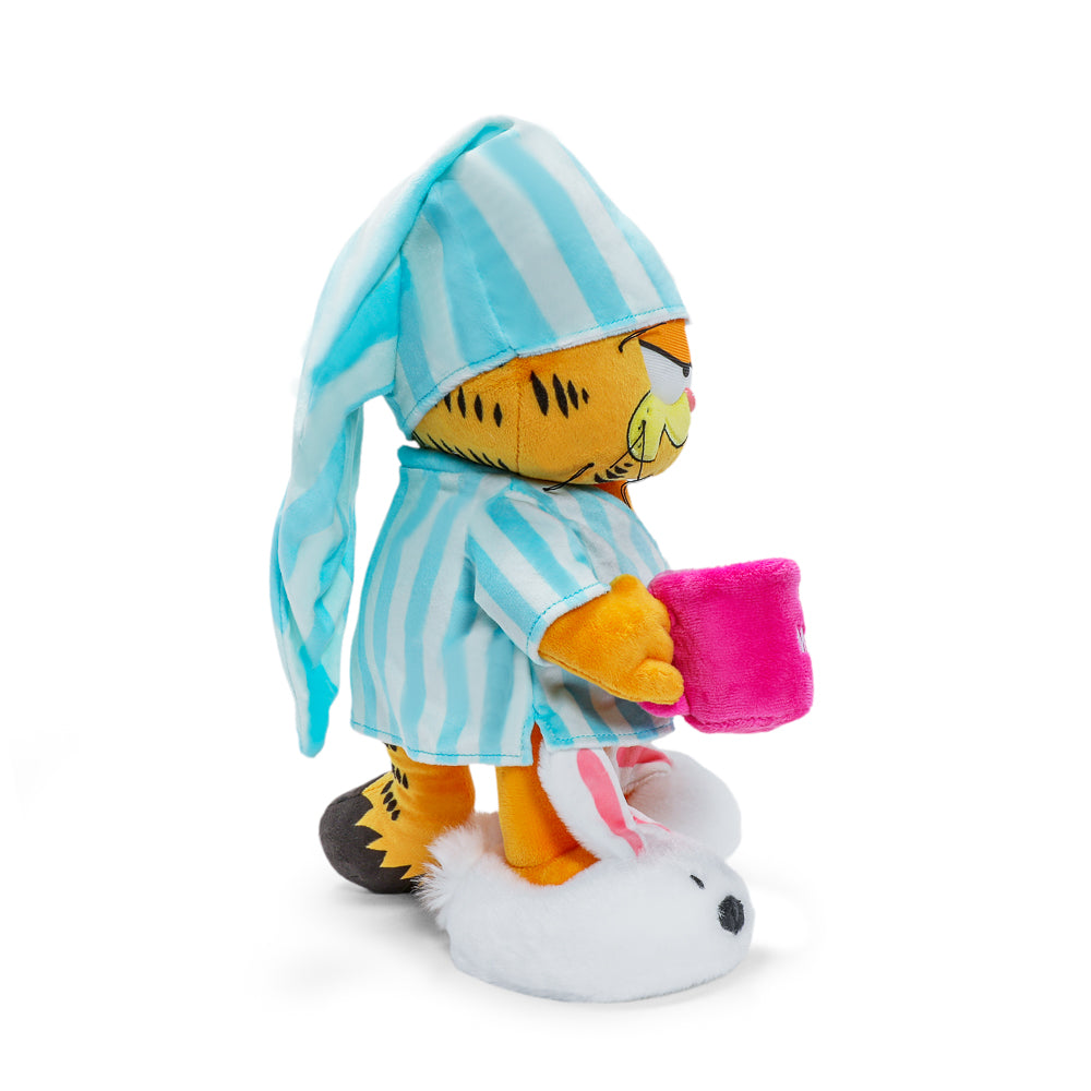 Garfield Pyjamas I Hate Mondays Grouchy Garfield in Pajamas and Slippers 13” Plush ...