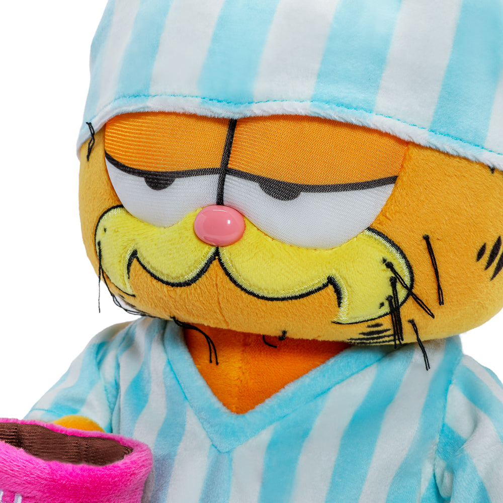 Garfield Pyjamas I Hate Mondays Grouchy Garfield in Pajamas and Slippers 13” Plush ...
