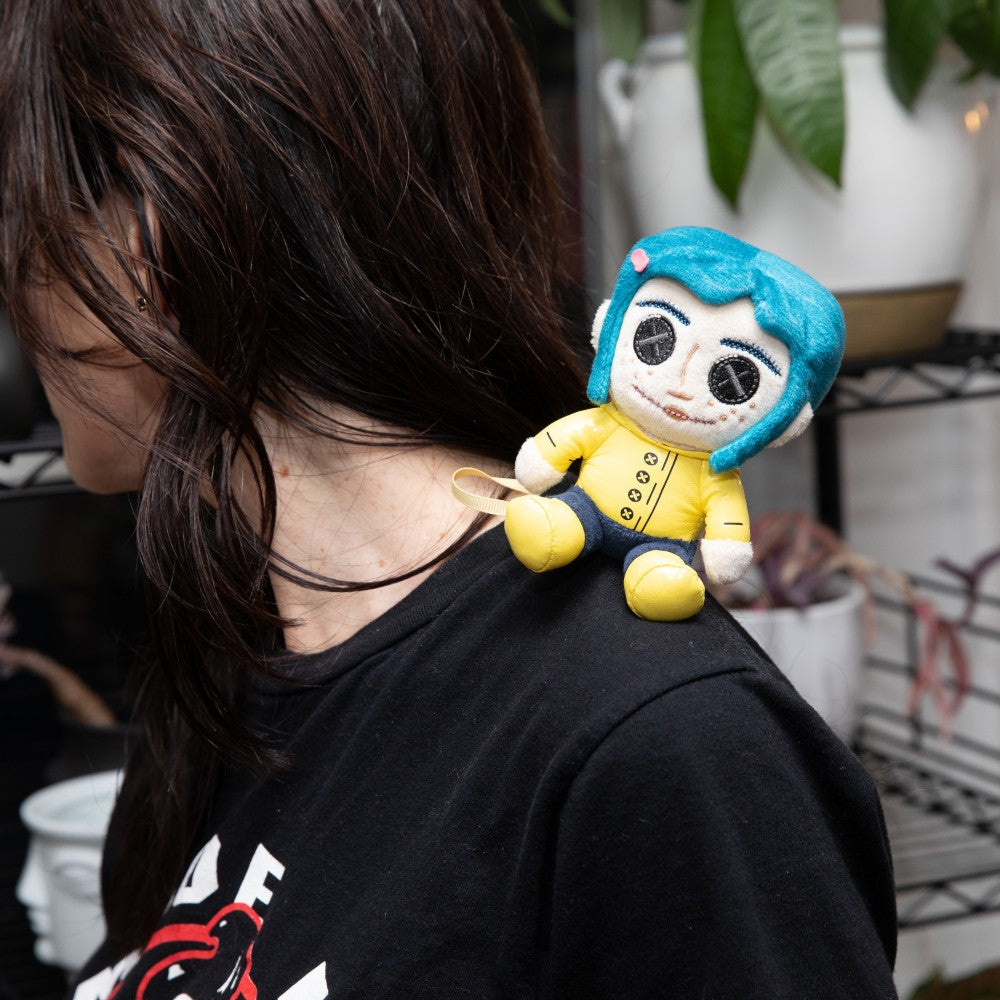 Coraline with Button Eyes Plush Shoulder Phunny - Kidrobot