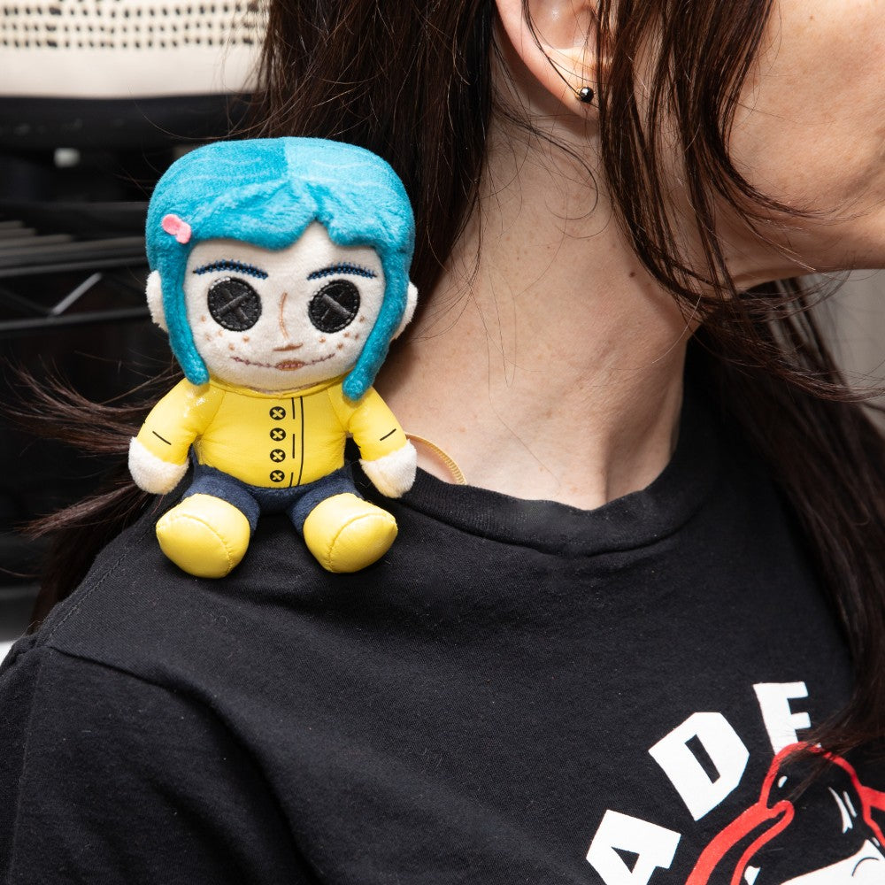 Coraline with Button Eyes Plush Shoulder Phunny - Kidrobot