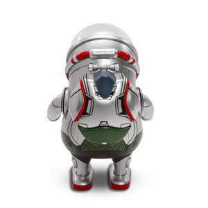 The Little Astronaut Astro Boy Figure by AX2 - Silver Edition with LED Effects - Kidrobot - Back View