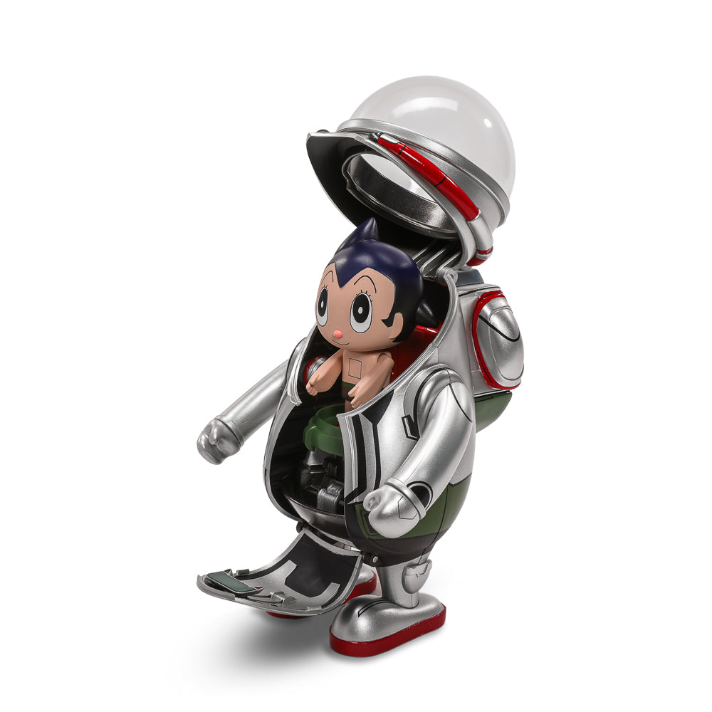 The Little Astronaut Astro Boy Figure by AX2 - Silver Edition with LED Effects - Kidrobot