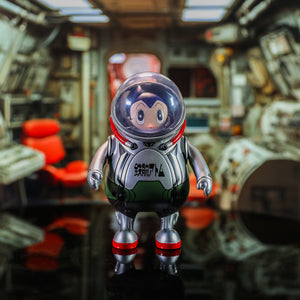 The Little Astronaut Astro Boy Figure by AX2 - Silver Edition with LED Effects - Kidrobot