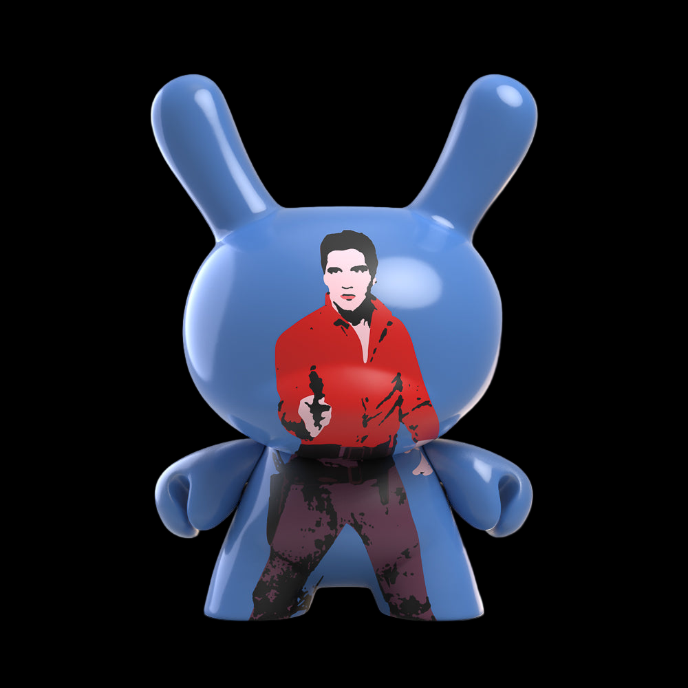 Andy Warhol 8” Masterpiece Flaming Star Elvis Dunny Art Figure - Limited Edition of 500 - Kidrobot - Shop Collectible Art Toys and Plush at Kidrobot.com