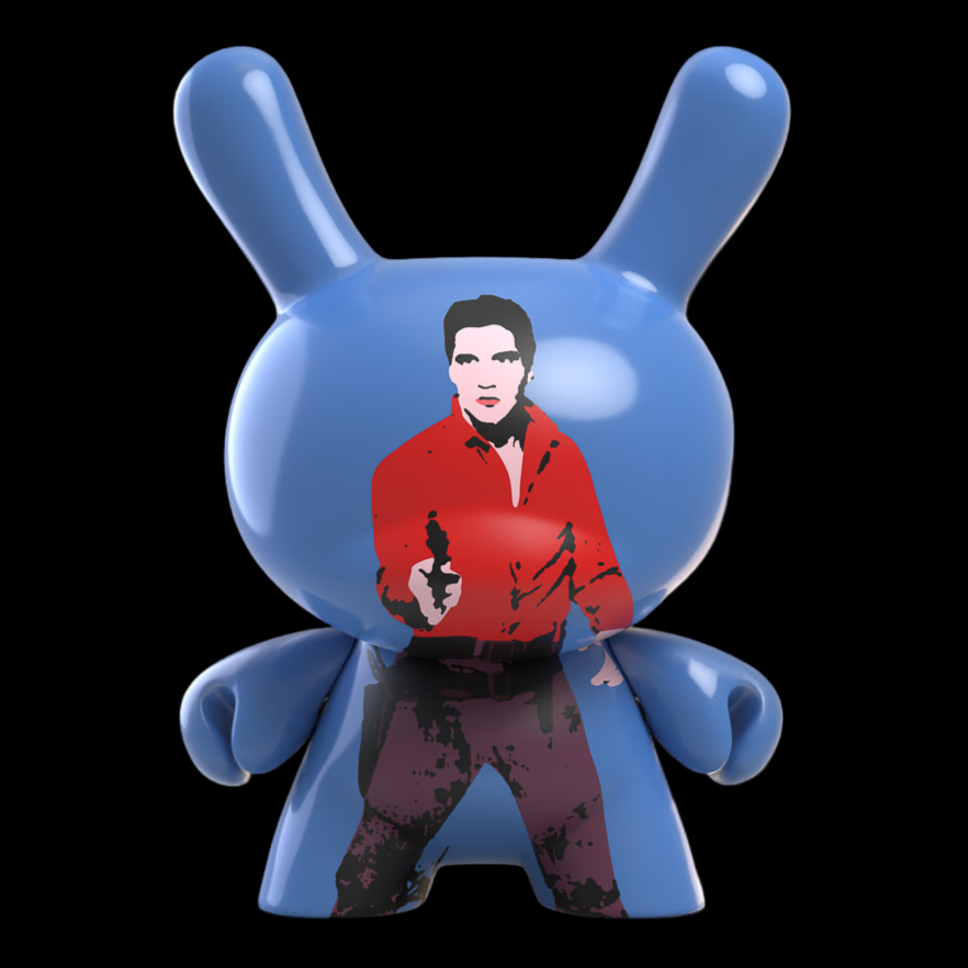Andy Warhol 8” Masterpiece Flaming Star Elvis Dunny Art Figure - Limited Edition of 500 - Kidrobot - Shop Collectible Art Toys and Plush at Kidrobot.com