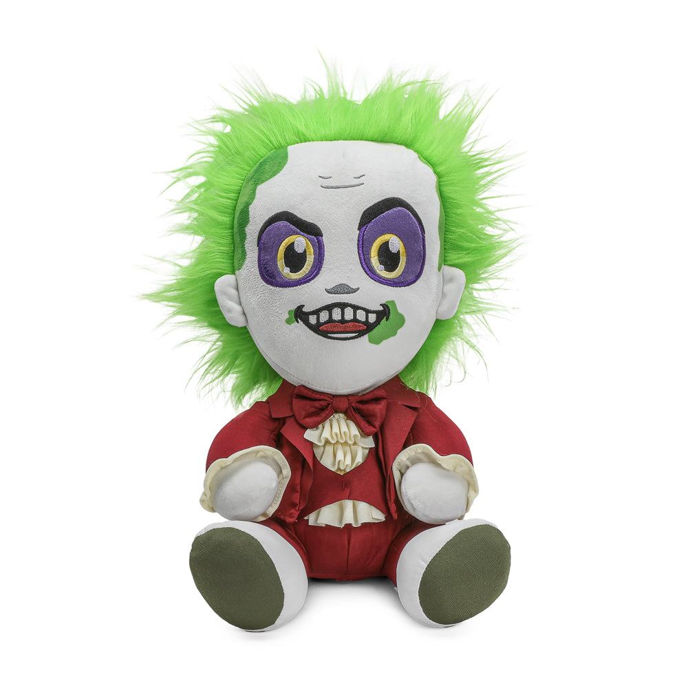 Beetlejuice Beetlejuice - Beetlejuice in Red Suit HugMe Plush with Shake Action - Kidrobot