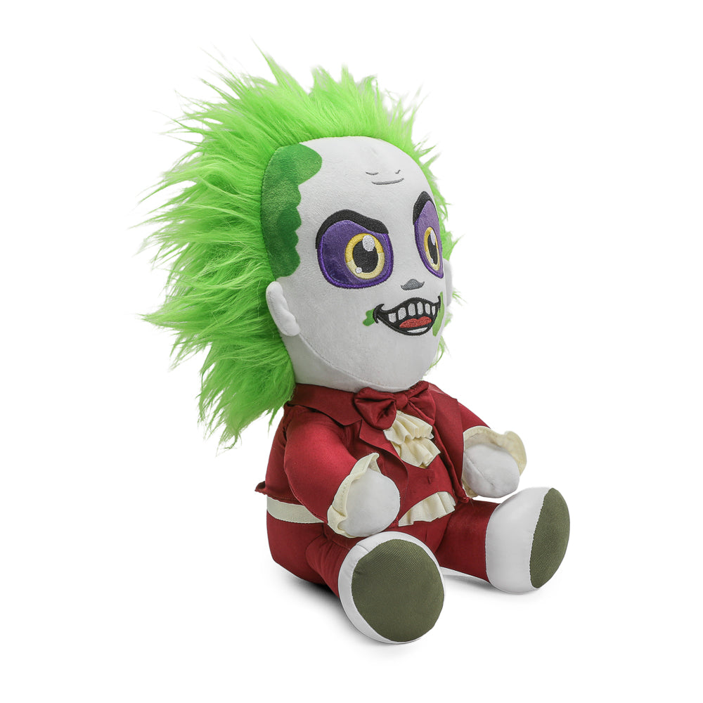 Beetlejuice Beetlejuice - Beetlejuice in Red Suit HugMe Plush with Shake Action - Kidrobot
