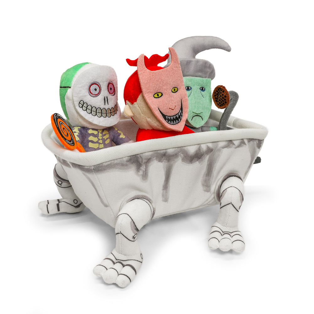 The Nightmare Before Christmas Lock, Shock & Barrel in Bathtub 9” Inte