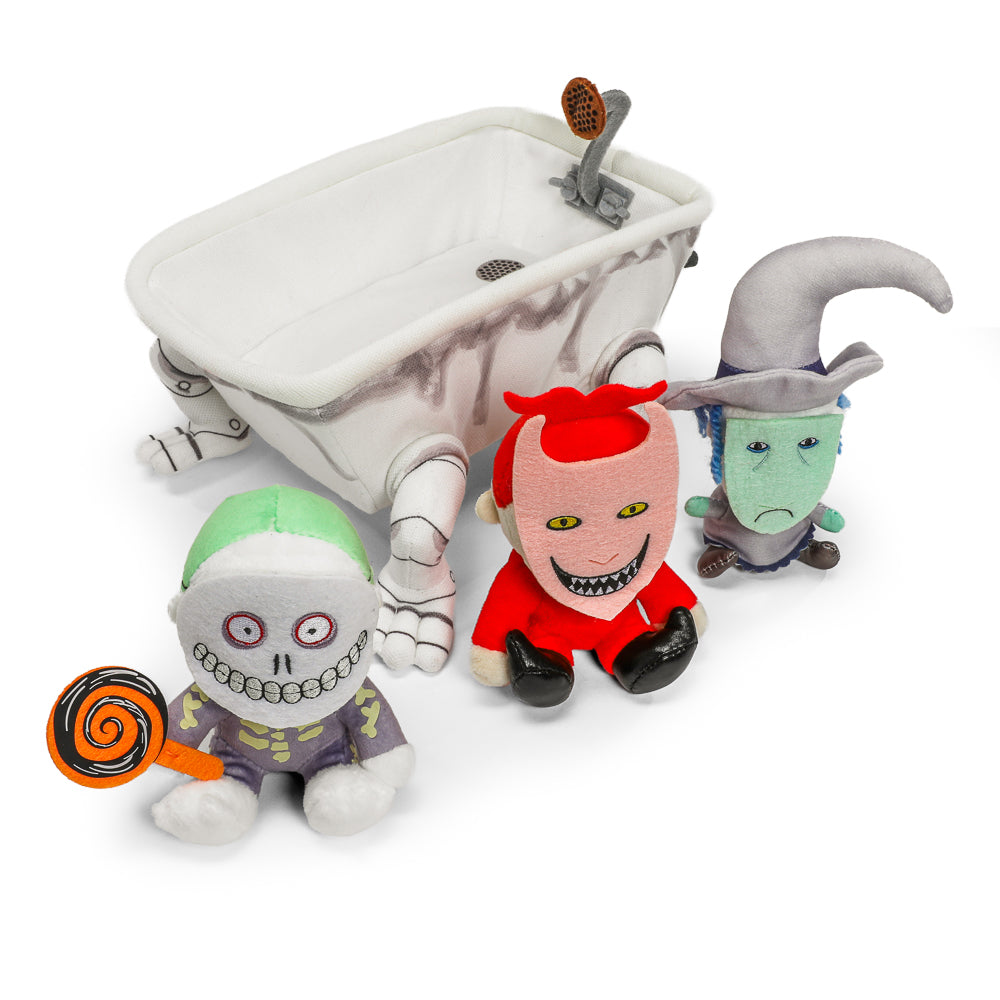 The Nightmare Before Christmas Lock, Shock & Barrel in Bathtub 9” Inte