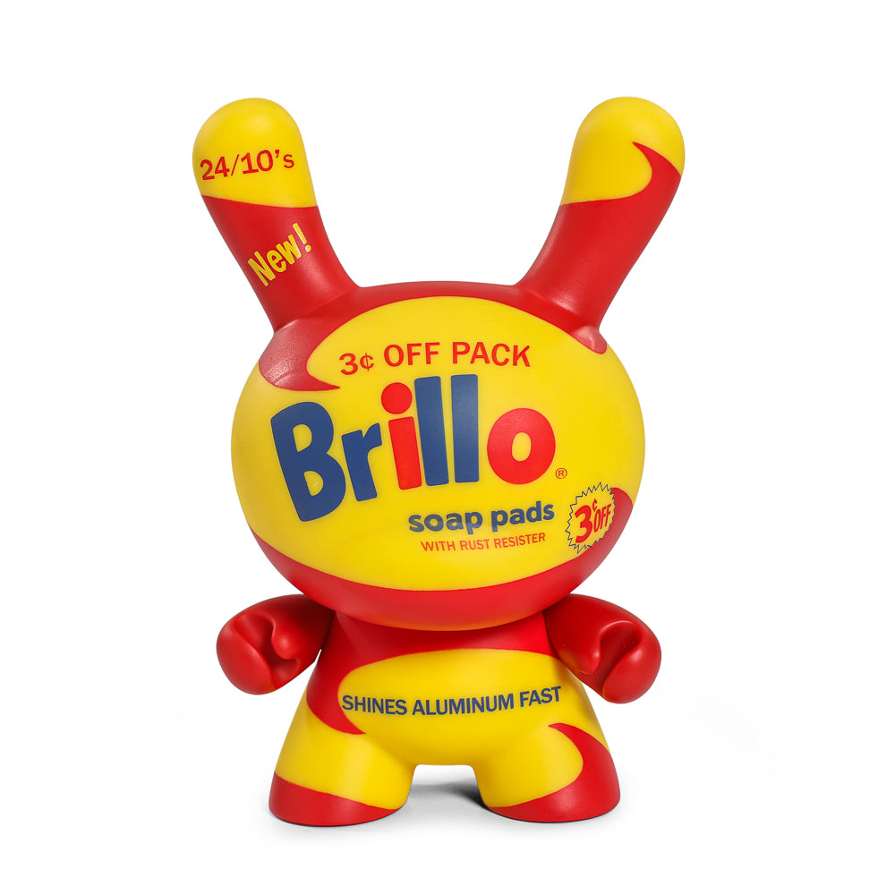 Andy Warhol 8" Masterpiece Vinyl Yellow Brillo Box Dunny (Limited to 300) - Kidrobot