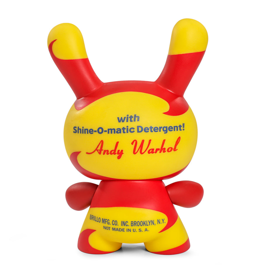 Andy Warhol 8" Masterpiece Vinyl Yellow Brillo Box Dunny - Limited Edition of 300 - Kidrobot - Shop Collectible Art Toys and Plush at Kidrobot.com
