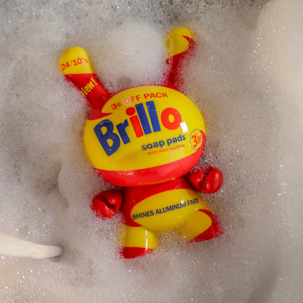 Andy Warhol 8" Masterpiece Vinyl Yellow Brillo Box Dunny (Limited to 300) - Kidrobot