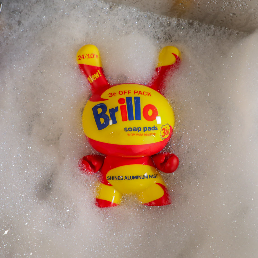 Andy Warhol 8" Masterpiece Vinyl Yellow Brillo Box Dunny (Limited to 300) - Kidrobot