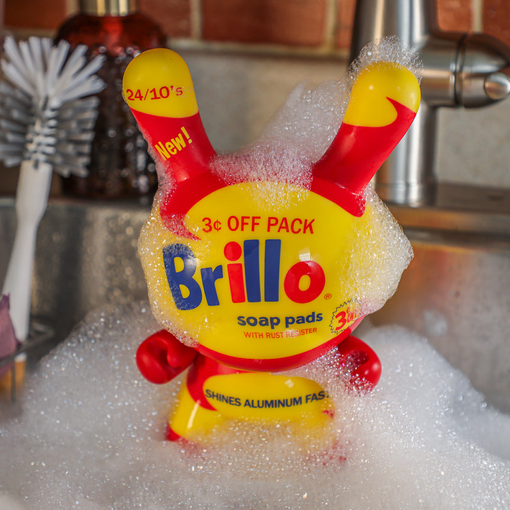 Andy Warhol 8" Masterpiece Vinyl Yellow Brillo Box Dunny (Limited to 300) - Kidrobot