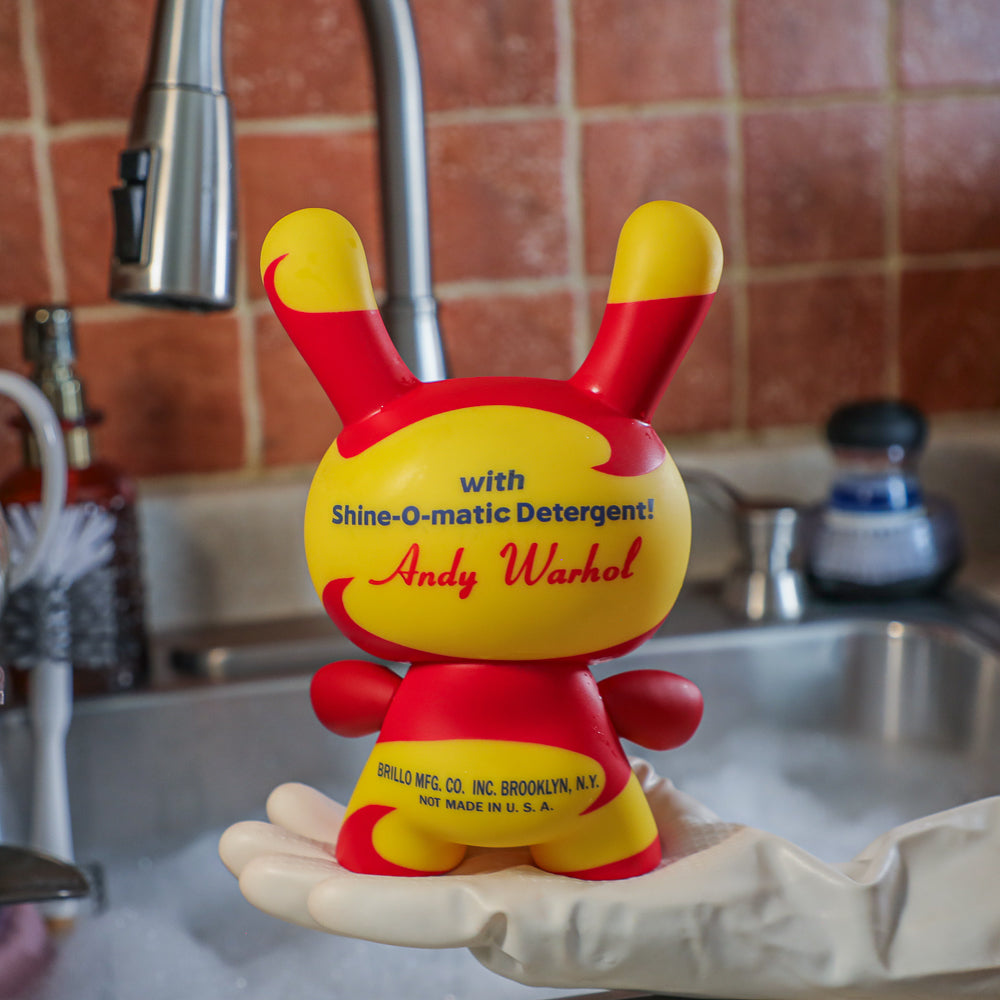 Andy Warhol 8" Masterpiece Vinyl Yellow Brillo Box Dunny (Limited to 300) - Kidrobot