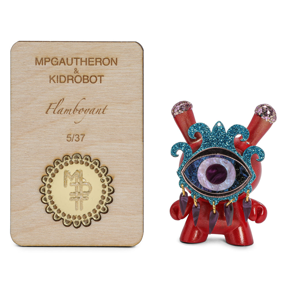Flamboyant by MP Gautheron: Luxe Red 3" Custom Dunny (5/37) - Kidrobot