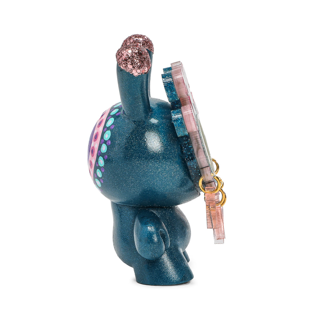 Flamboyant by MP Gautheron: Splashy Blue 3" Custom Dunny (17/37) - Kidrobot