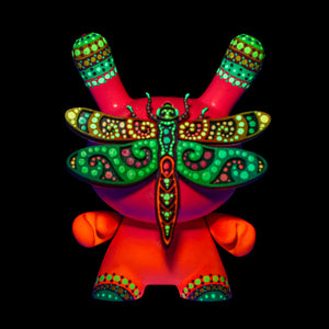 Flamboyant by MP Gautheron: Glitzy Dragonfly Un 5" Custom Dunny (22/37) - Kidrobot
