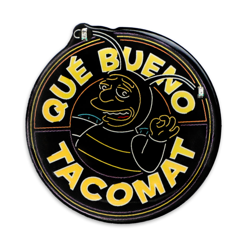 The Simpsons SDCC 2024 neon signs light-up pins and lanyard set, limited edition, featuring colorful neon design and collectible branding.