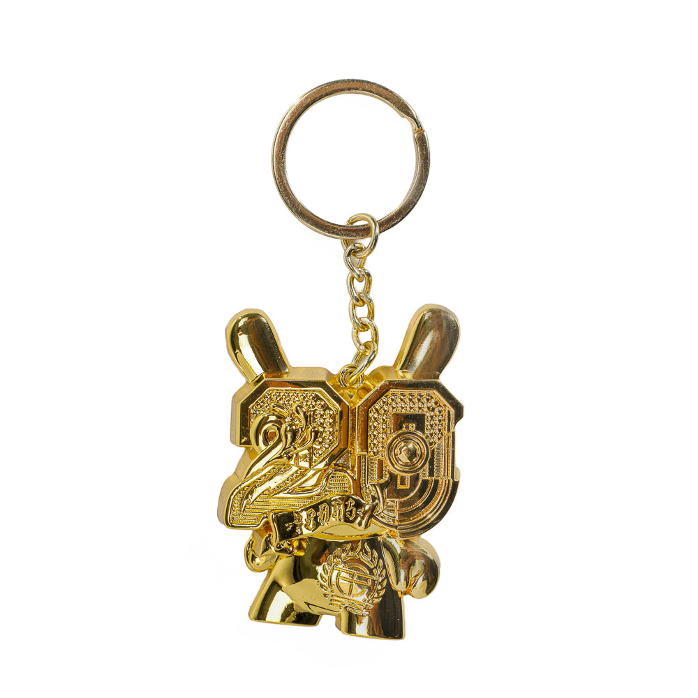 2024 CON EXCLUSIVE: 20th Anniversary Solid Metal Dunny Keychain - “Goldchrome” by Tristan Eaton (Limited Edition of 200) - Kidrobot