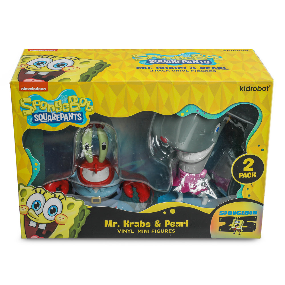 SpongeBob SquarePants - Mr. Krabs & Pearl Vinyl Mini Figure 2-Pack - Kidrobot