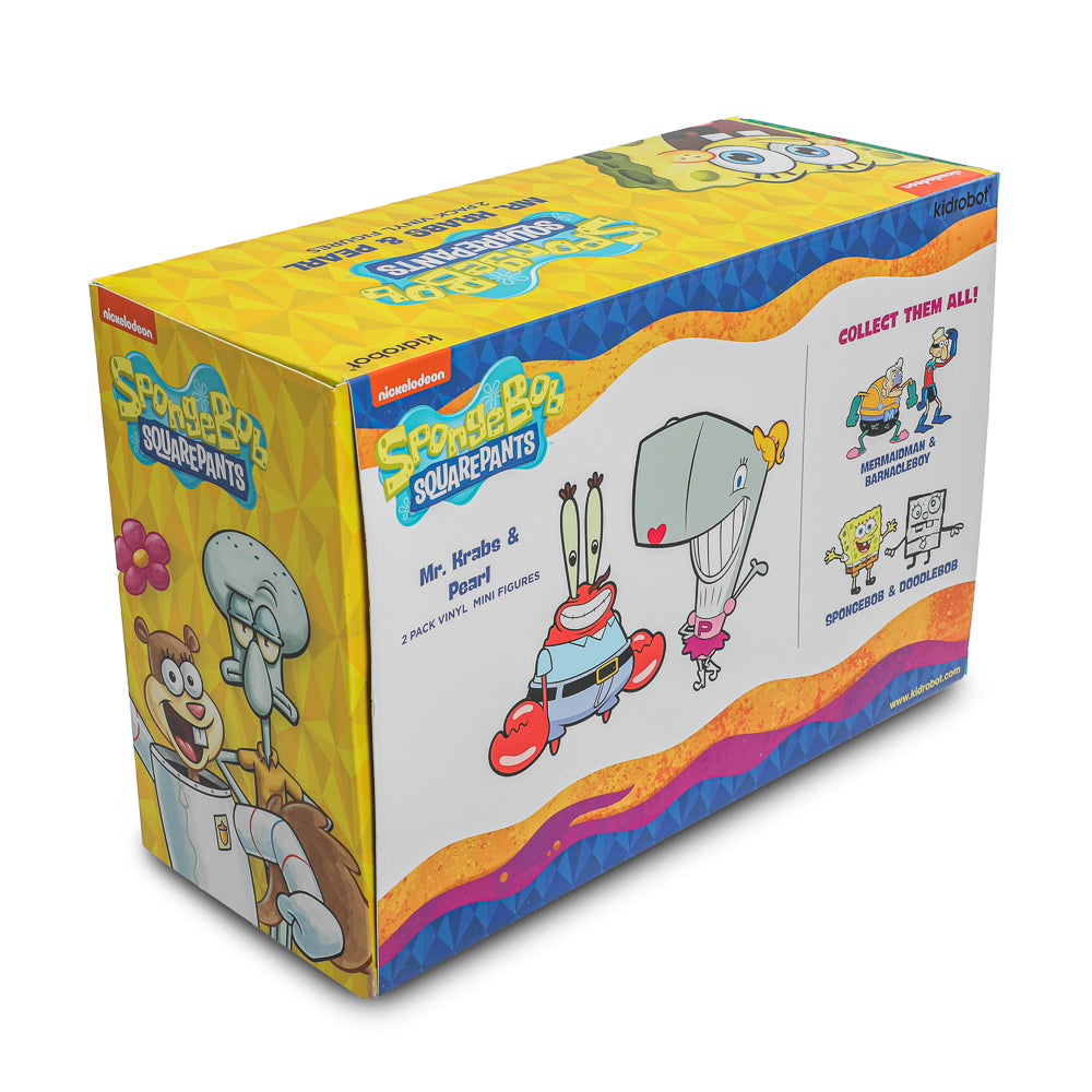 SpongeBob SquarePants - Mr. Krabs & Pearl Vinyl Mini Figure 2-Pack - Kidrobot