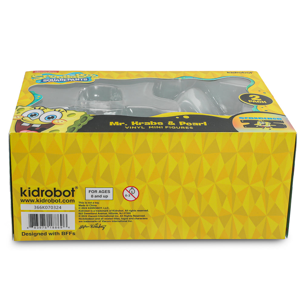 SpongeBob SquarePants - Mr. Krabs & Pearl Vinyl Mini Figure 2-Pack - Kidrobot