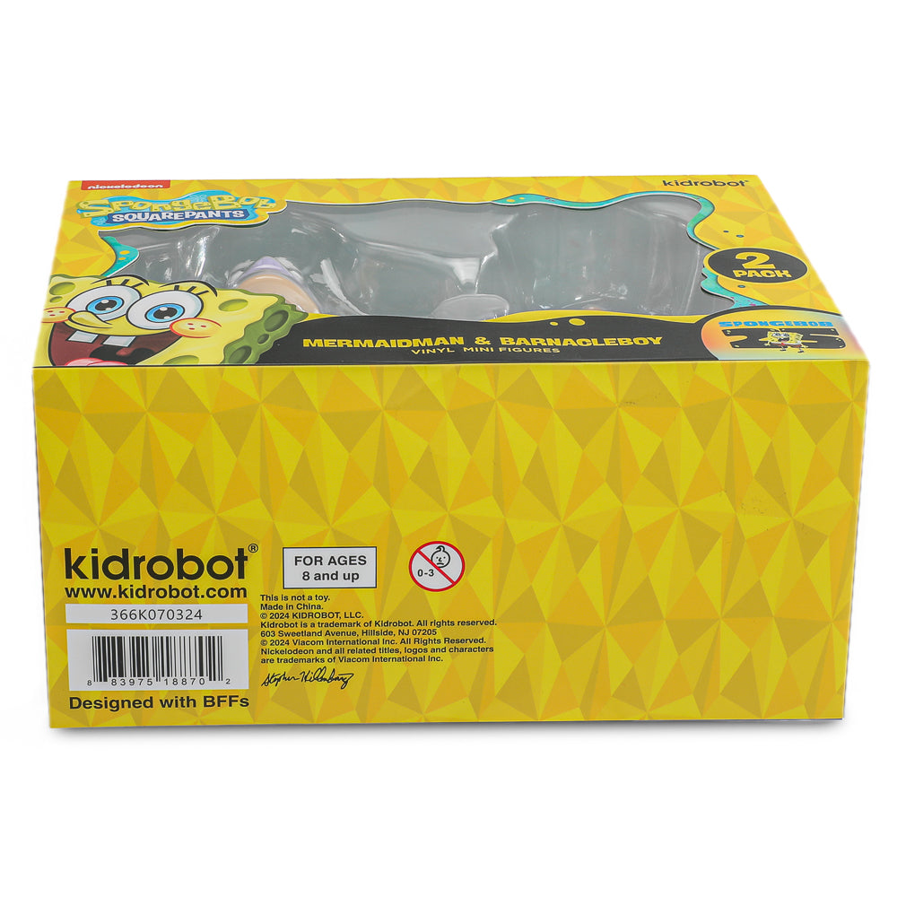 SpongeBob SquarePants - Mermaidman & Barnacleboy Vinyl Mini Figure 2-Pack - Kidrobot